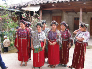 Women in Nebaj, 2007. This could be in the courtyard of the place I stayed. It could even be the same people, 20 years later. Photo by Flickr user Susana Soto